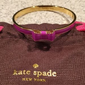Kate Spade MAGENTA Take A Bow Bangle